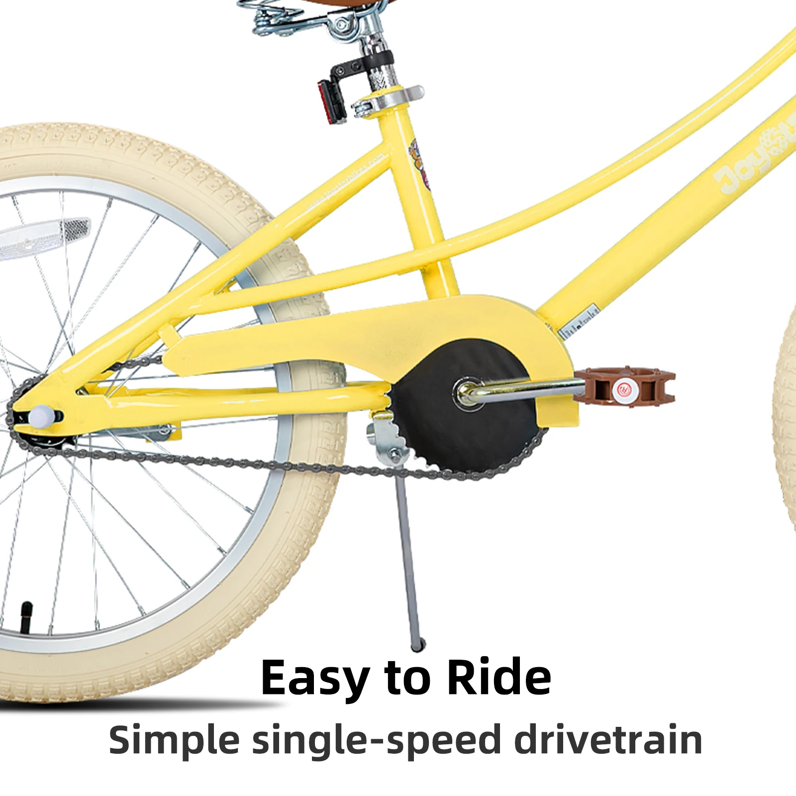 JOYSTAR meisjesfiets in retrostijl voor peuters van 2-12 jaar, 12 14 16 inch kinderfiets met zijwieltjes, 20 inch met standaard