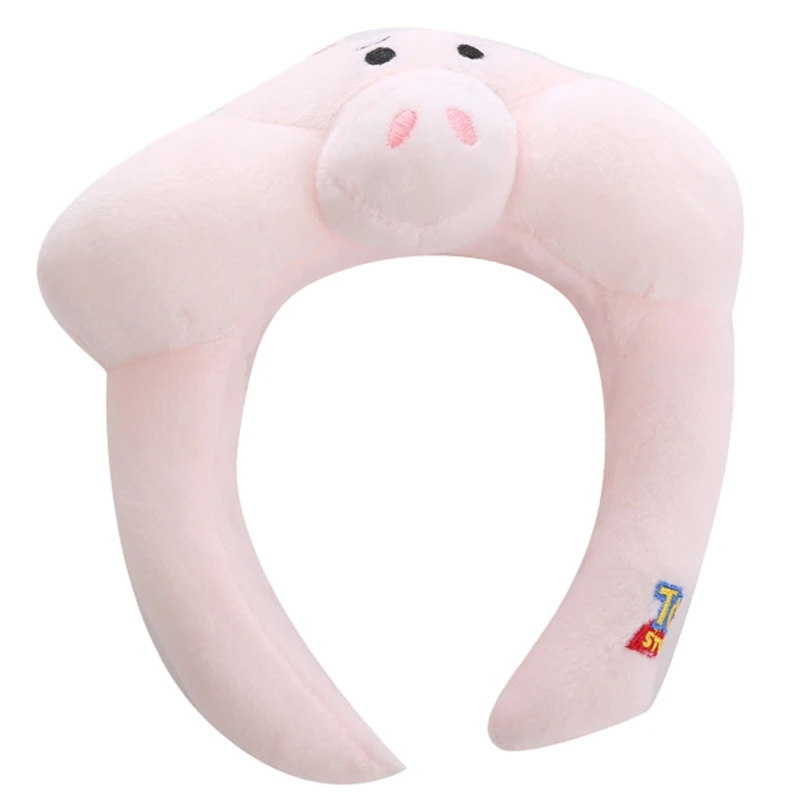 

Stuffed Plush Pig Shape Headband Festival Hair Hoop Xmas Performance Headpiece Halloween Party Costume Prop Unisex