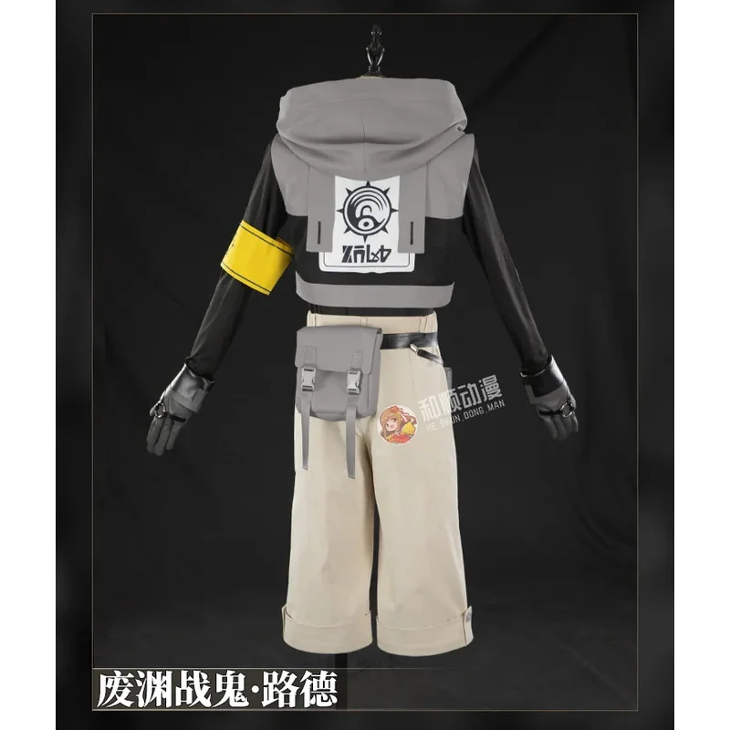 2025 11 가치아쿠타 루도 슈레브렉 애니메이션 코스프레 의상 유니폼 후드티 장갑 아쿠타 클리너스 할로윈 카니발 파티 소품 (W용)
