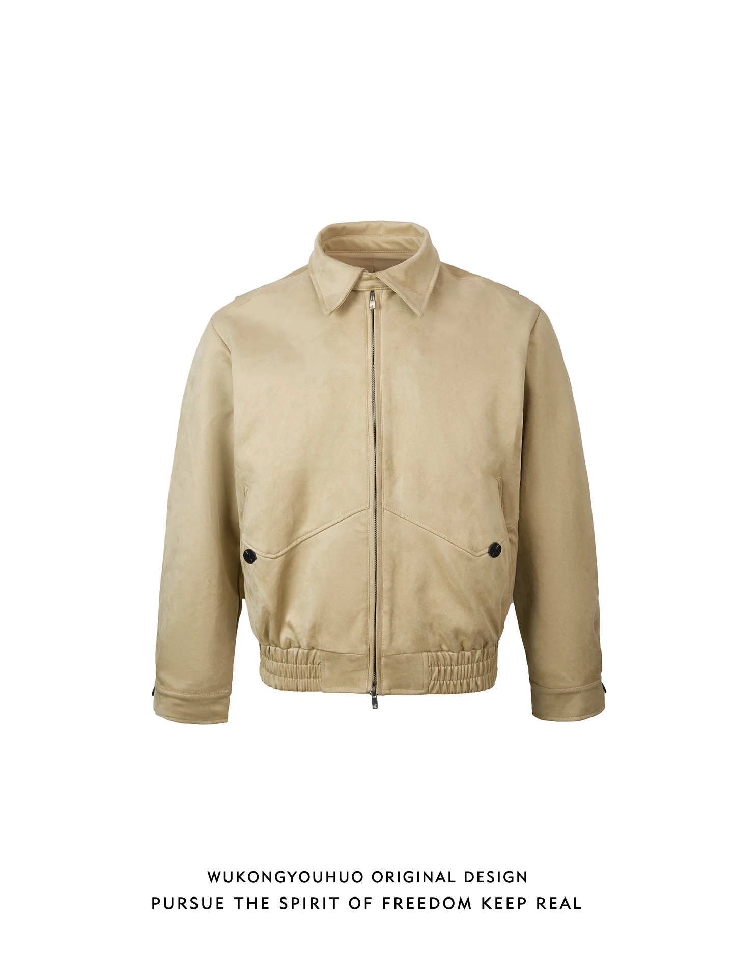 

Cleanfit Collar Suede Jaet Loose Workwear Outerwear for Men And Women Retro American Sle Youth ular Spring Outerwear