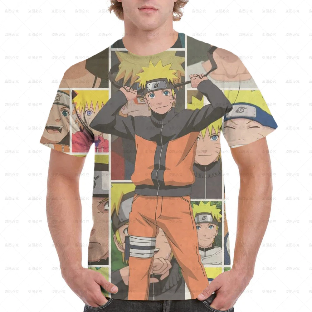 2025 جديد الصيف الرجال جديد ثلاثية الأبعاد طباعة تي شيرت انمي ياباني ناروتو الجولة الرقبة الفتيان تي شيرت المرأة صبي فتاة الترفيه الرياضة تأثيري