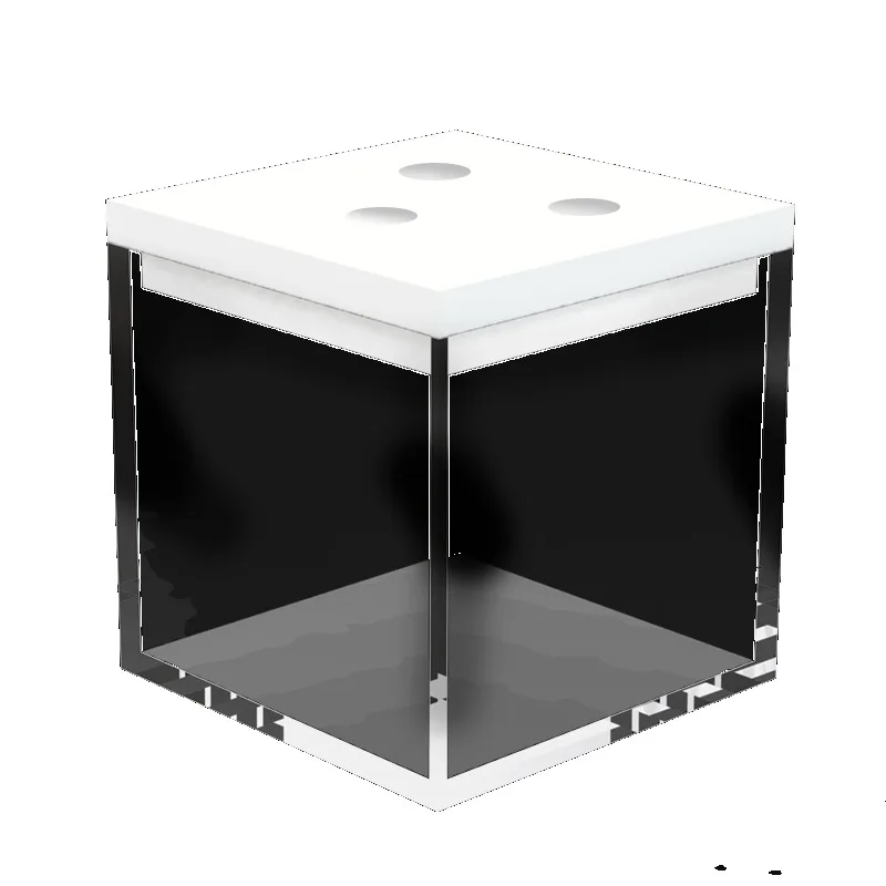 Optical Quartz Cell, 5‑Way Light‑Pass Square Test Cell, Sealed & Gas‑Permeable 3‑Electrode Electrochemical Cell