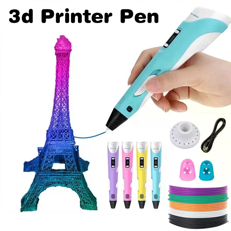 3D 프린팅 펜 디지털 디스플레이 지능형 펜으로 낙서 - 3D Printing Pen For Kids 리뷰 및 가격
