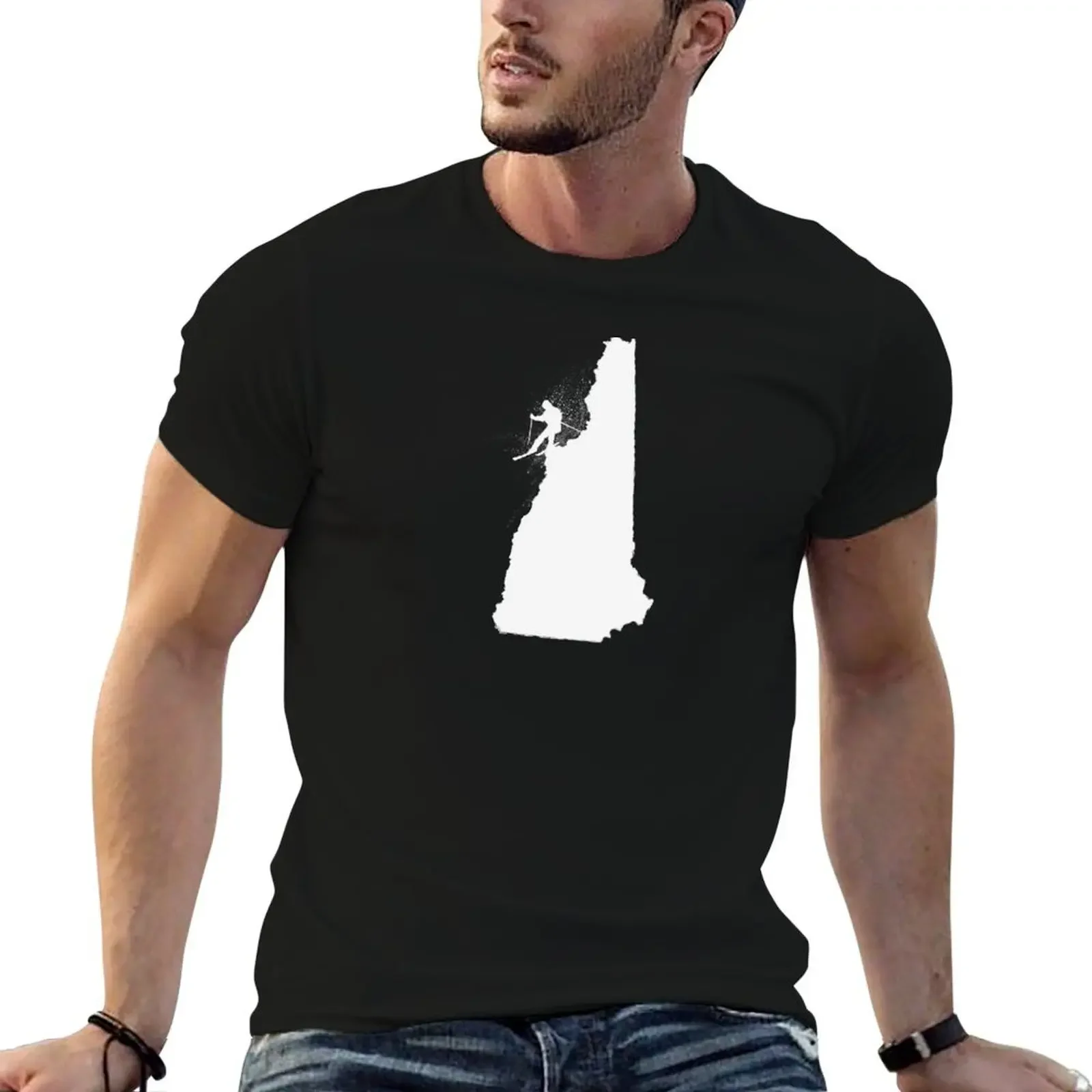

Ski New Hampshire Granite State Skier T-Shirt T-shirts man graphic shirts rapper graphic tees quick-drying mens fashion