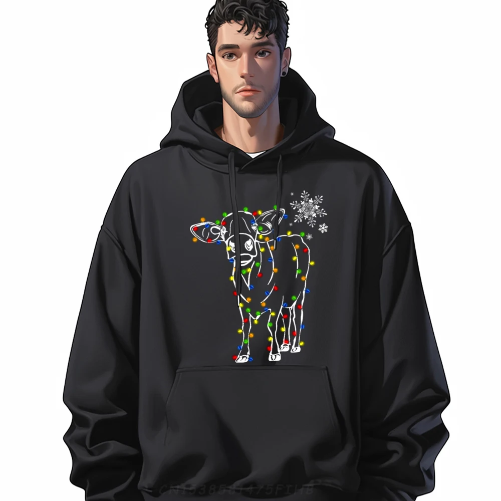 

Cow Christmas Funny Sweatshirts Men Luxury Clothes Men Sweatshirts For Men Christmas Sweater Long Sleeve