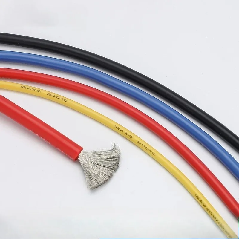 High Temperature Resistant Super Soft Silicone Wire 6/8/10/12/14/16/18AWG Special Flexible Wire High Temperature Resistant
