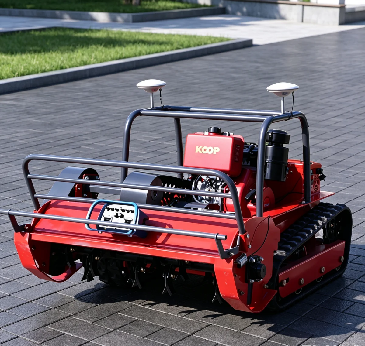 Customized Heavy Duty Remote Control Flail Mower Lawn Mower For Thick Wild Grass remote control lawn flail mower remote control