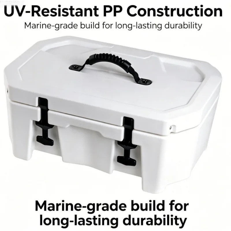 Marine Hard Insulated Fishing Cooler Box 20L Portable Ice Storage Case  For Jet‑Ski Quick‑Mount Bracket Boating