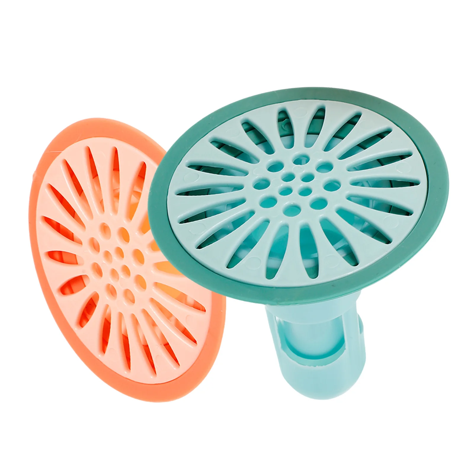 2 قطعة استنزاف ارتجاعي المانع الطابق مصفاة للحمام المطبخ غطاء المجاري الشعر الماسك حوض الاستحمام قابس التصريف عدم الانزلاق سهلة