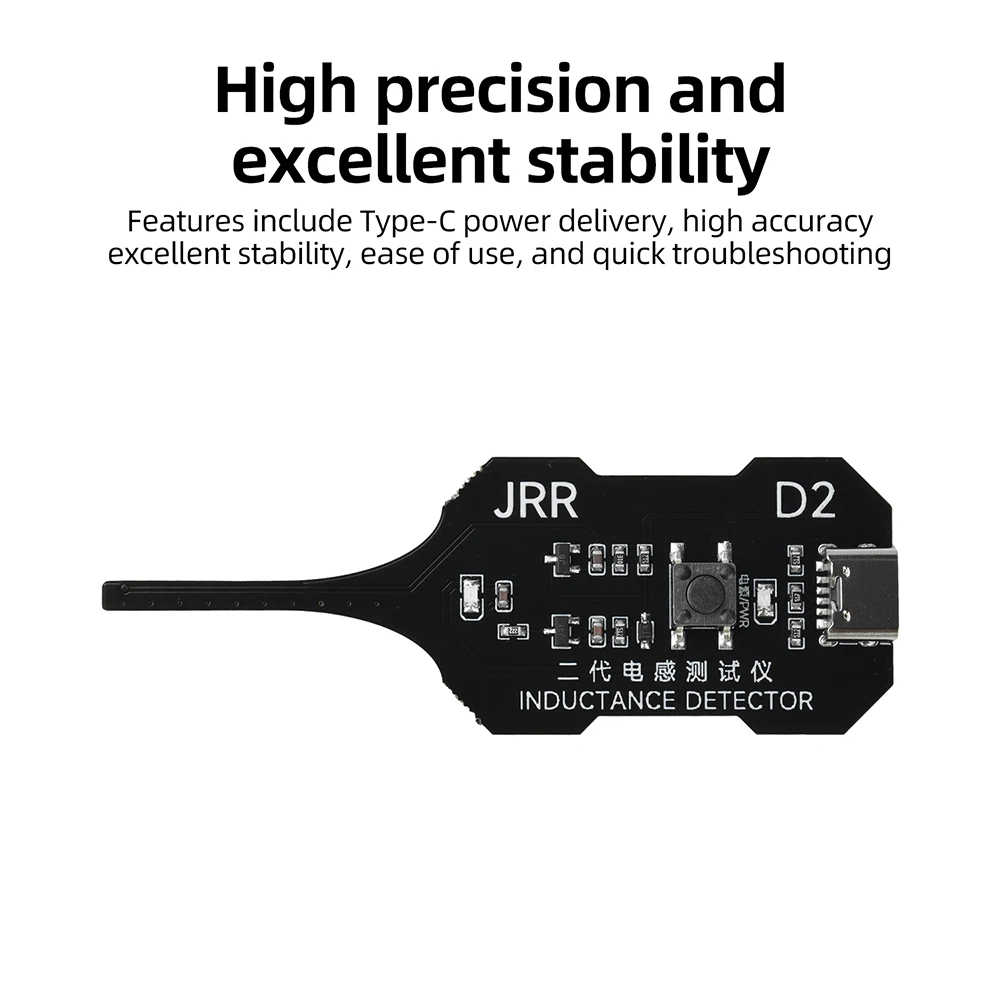 W01 Inductance Tester for Motherboard Repair Electromagnetic Induction Quick Fault Detection With High Precision Type C Interfac image 3