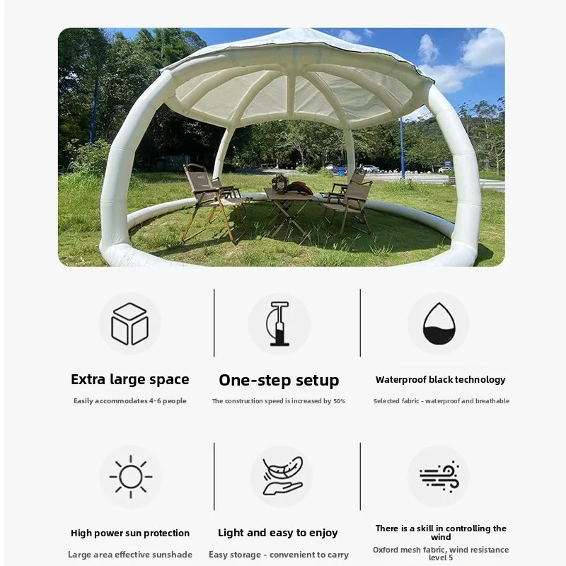 Outdoor convenient inflatable pavilion, round pavilion, villa garden landscape pavilion