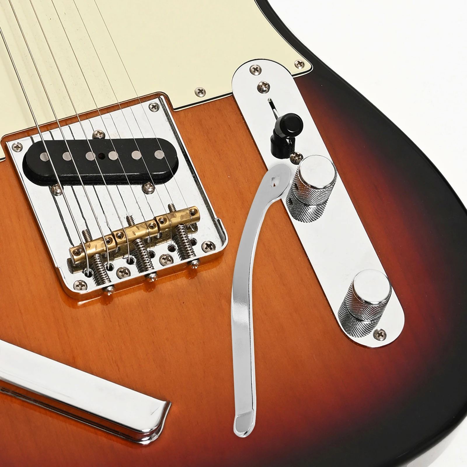 

Electric Guitar Bridge Accessories Single Tremolo Arm Whammy Silver Metal Bars for