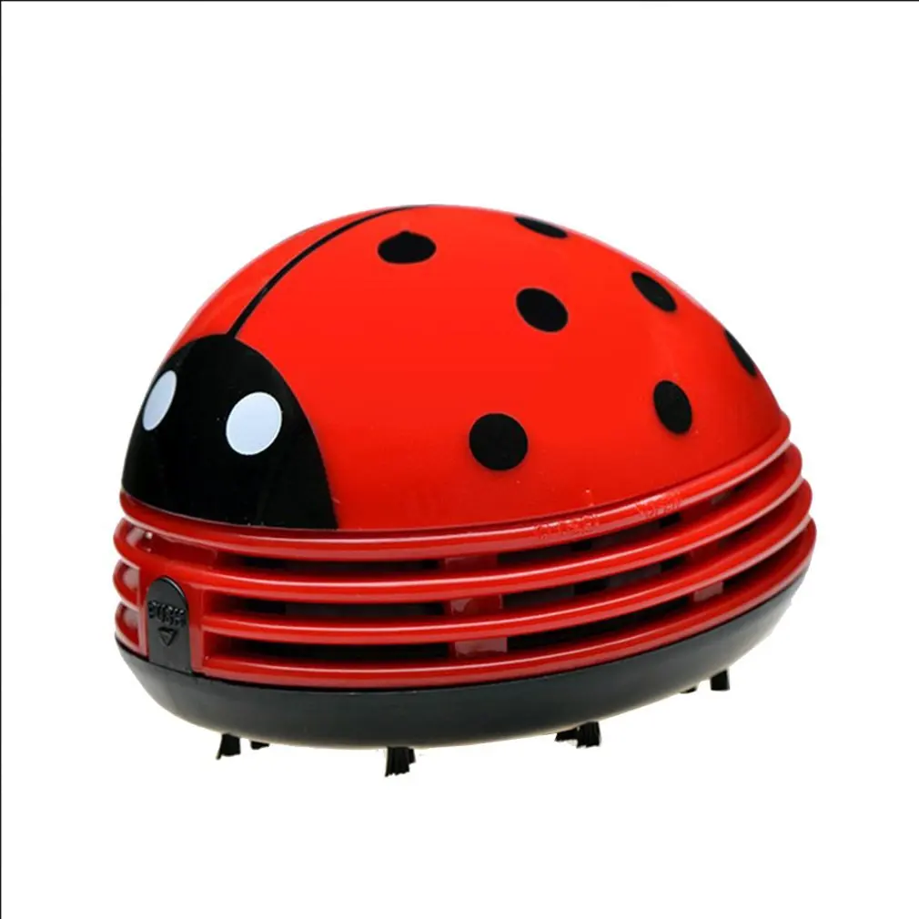 

Hot Mini Cute Ladybug Vacuum Cleaner Dust Collector for Home Office Table Cleaning Brush Keyboard Desktop Cleaner Dropshipping