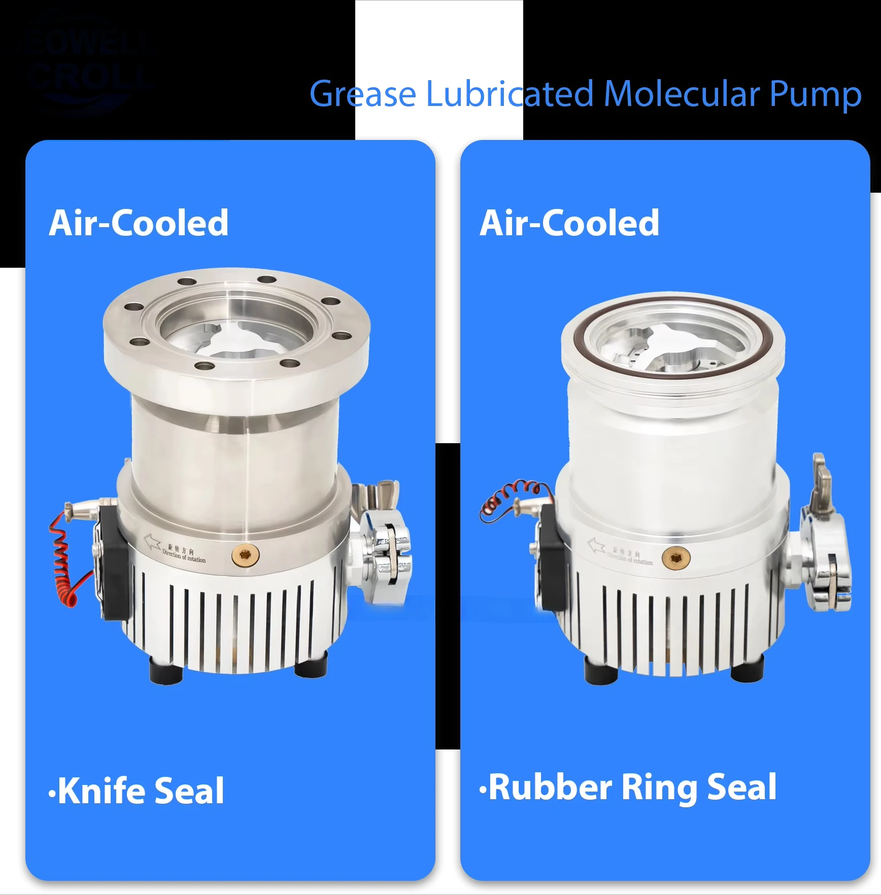 فراغ عالي 80L/S سرعة الضخ مختبر نظيف فراغ الشحوم مشحم توربو مضخة فراغ الجزيئية