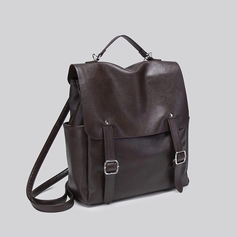 Women's new lightweight travel backpack classic luxury large capacity design women's belt buckle new backpack laptop shoulder ba