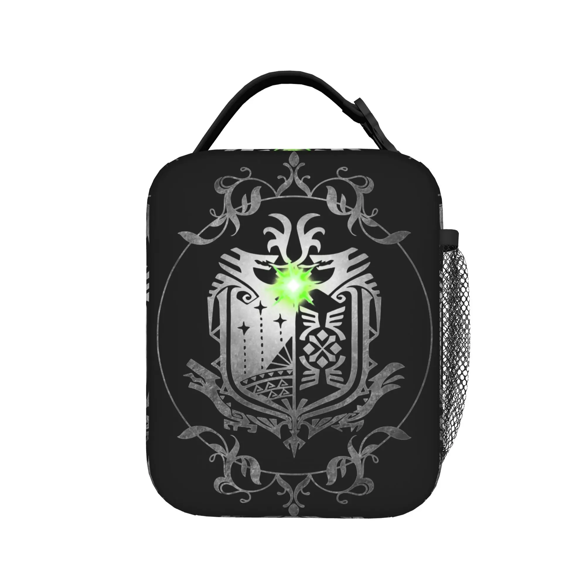 Monster Hunter World Insulated Lunch Bags Thermal Bag Reusable,Lunch Container  Portable Tote Lunch Box Girl Boy College  Picnic