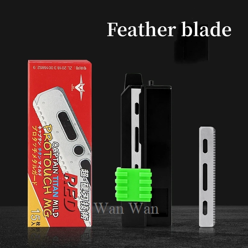 

15Pcs/Box Feather Blade For Manual Razor Japanese Safety Blades Shaver Holder Replace Sharp Shaving Blade Beard Trimming Tool