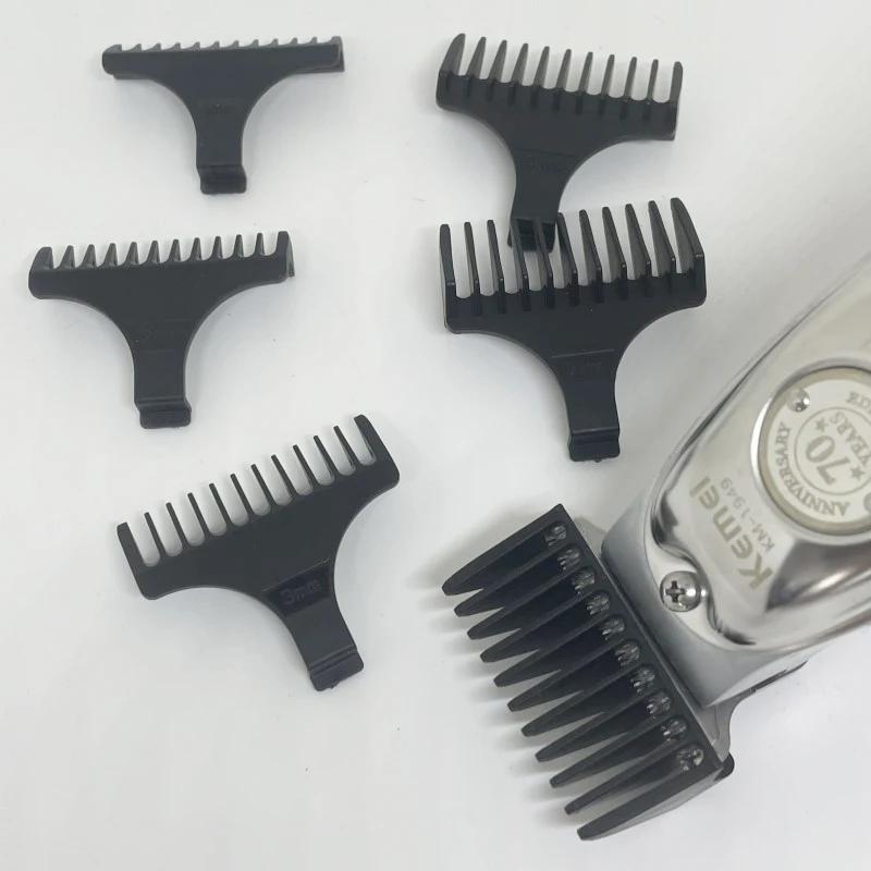 6PCS KM-1949/5027 Hair Clipper Guards Guide Combs Trimmer Cutting Guides Styling Tools Attachment 1mm 2mm 3mm 6mm 9mm 12mm