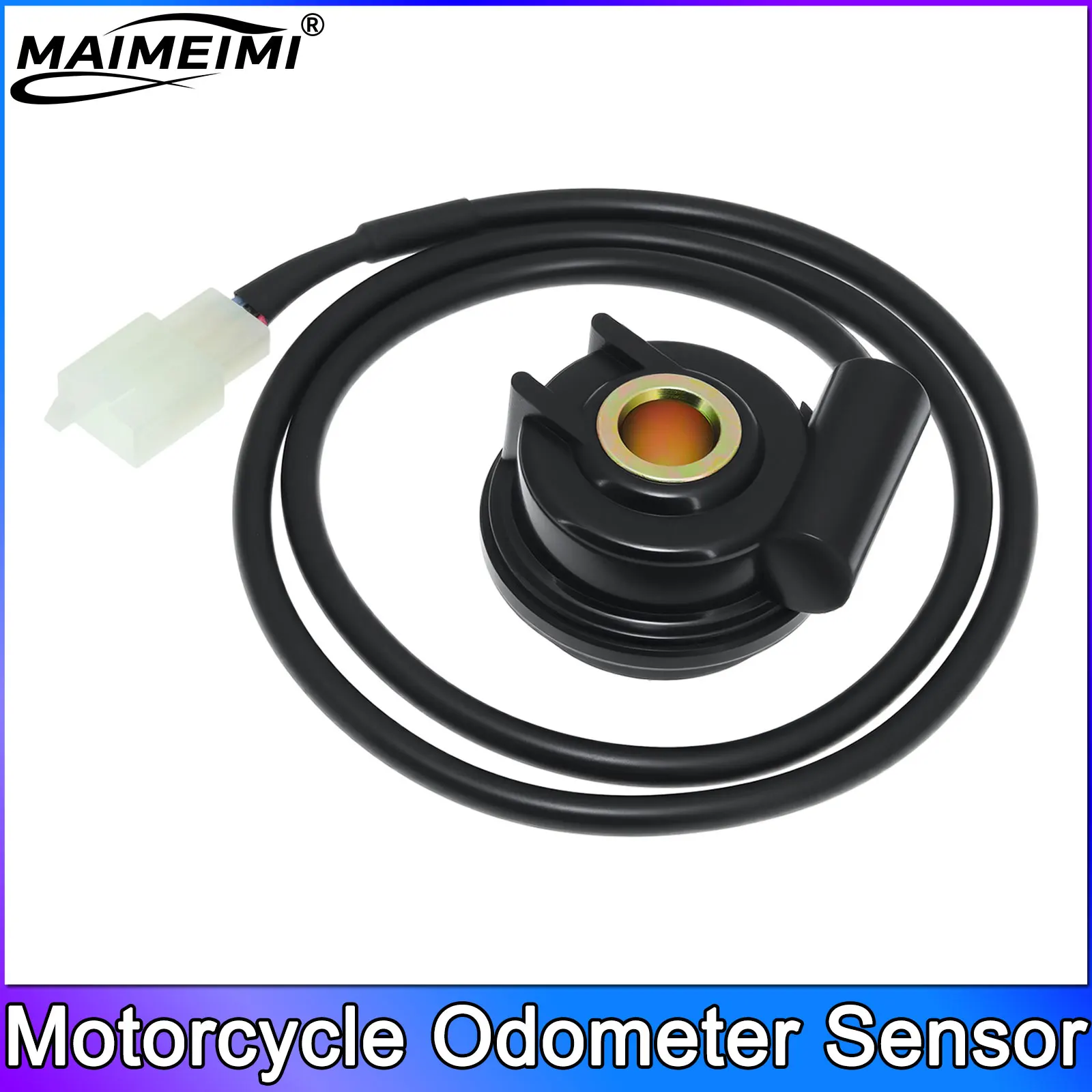 1pc Motorcycle Odometer Sensor Universal Motorcycle Speedometer Sensor 3-Pin Turbo Turbine Sensor Wire for Tachometer Meter 12v