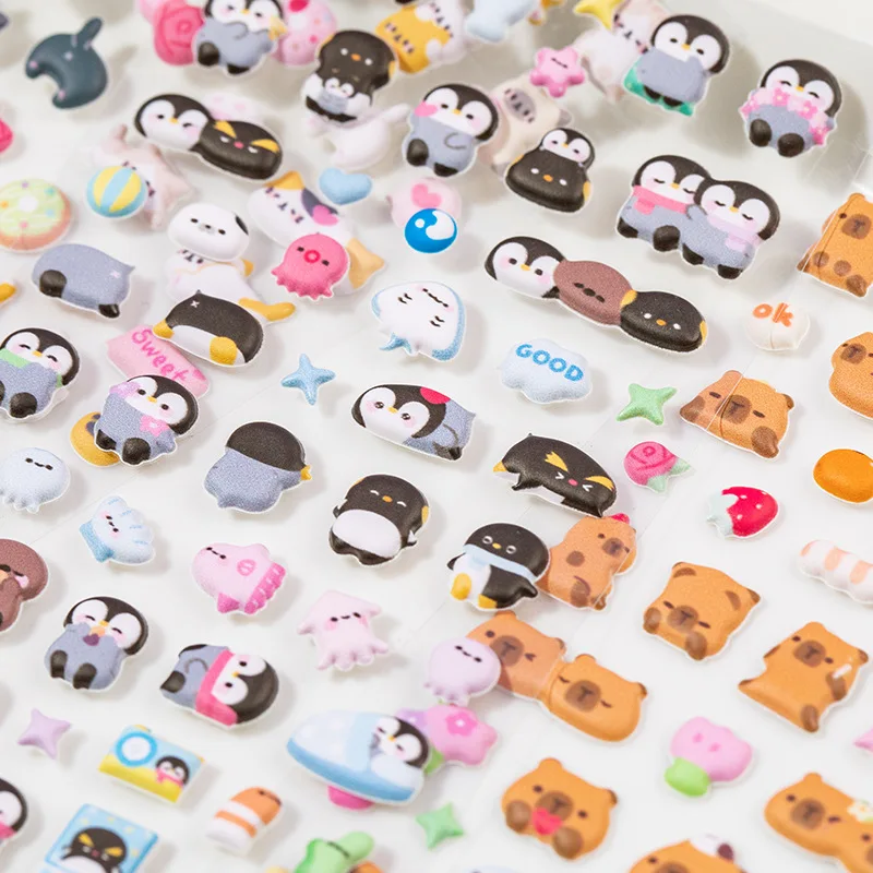 

Kawaii 3D пухлые пенопластовые наклейки милые мультяшные животные журналы Скрапбукинг дневник планировщик Декор DIY канцелярские принадлежности детский подарок