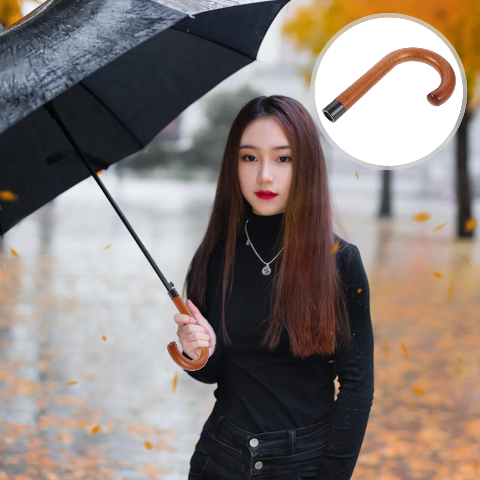 

Handle Curved Replacement Foldable Grip Portable Rain Holder Uv Umbrella Replacement Handle For Rain Umbrella for Umbrellas