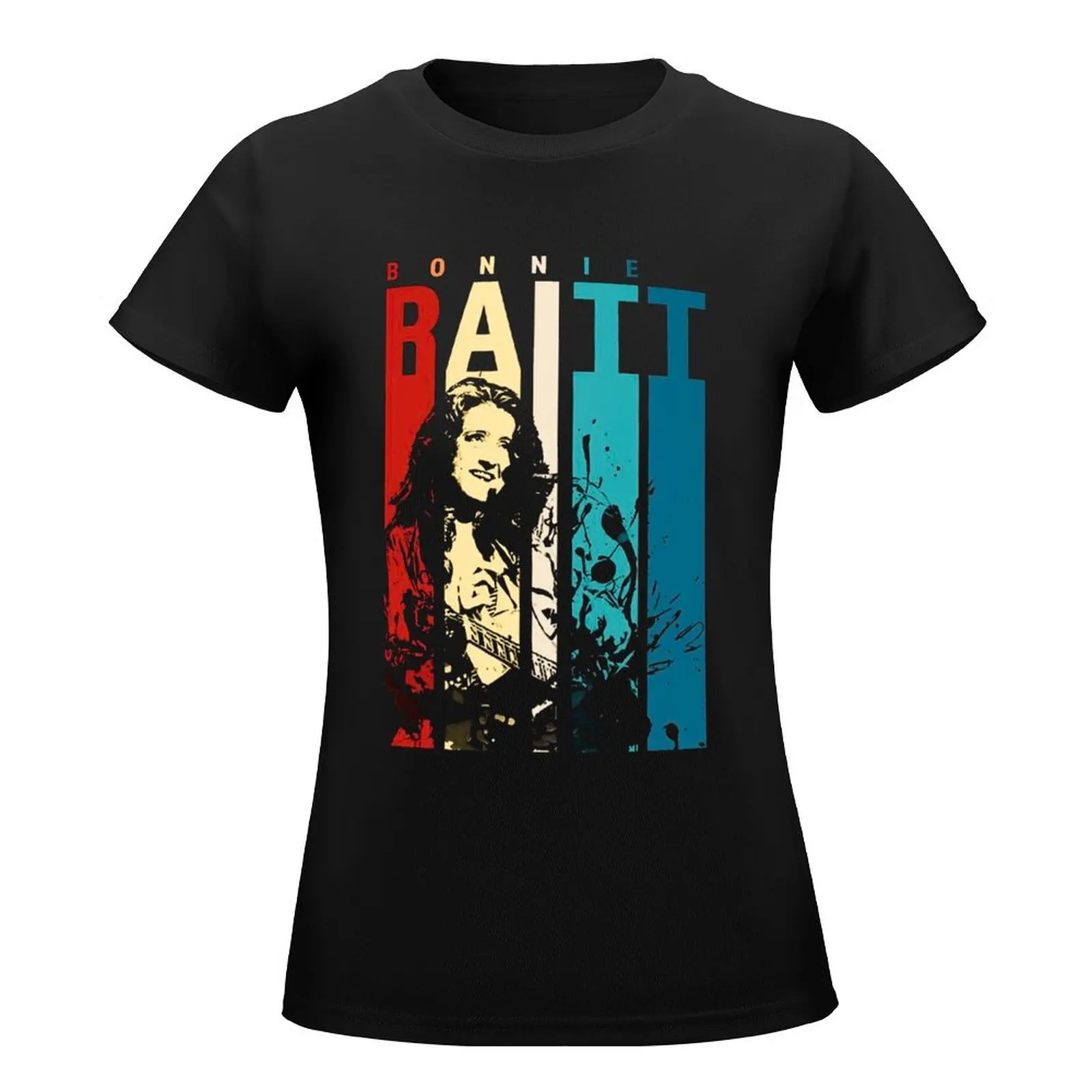 Bonnie Raitt T-Shirt plus size tops hippie clothes Women's summer blouses 2024