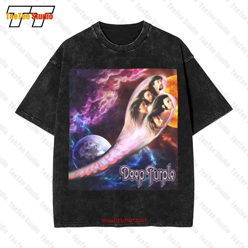 Soft Cotton Vintage Oversized T-Shirt Deep Purple Fireball 47JA
