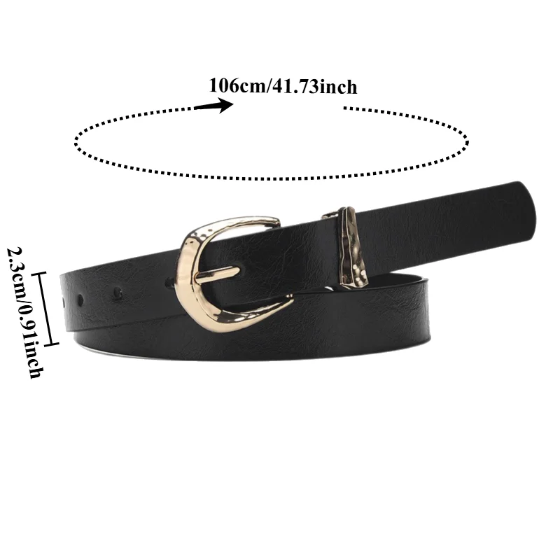 Korean-Style Commuter-Friendly Versatile Flat Buckle Belt Candy-Colored Minimalist Instagram-Inspired Women’s Belts