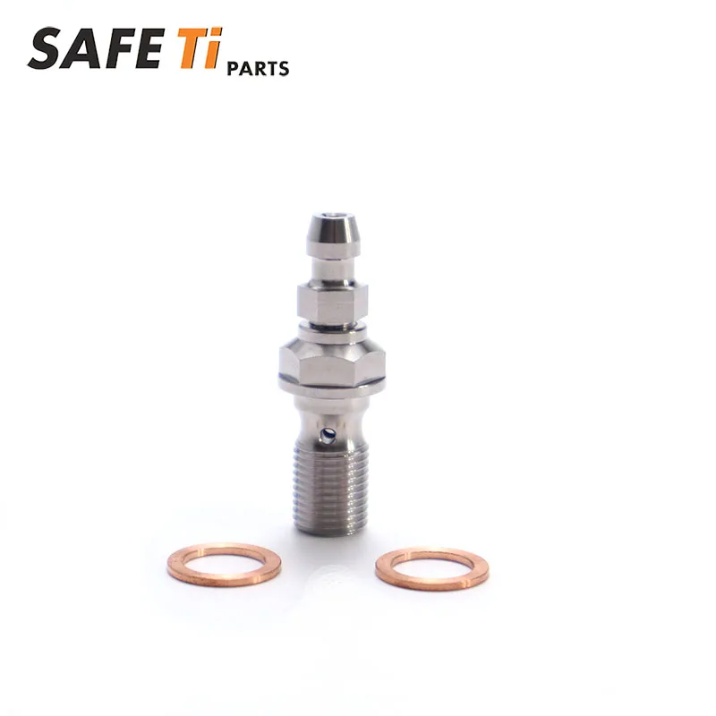 GR5 Titanium Brake Banjo Bolt & Bleed Screw Kit M10x1.0 For SFM Dirt Bike Motocross Brake Line Fitting Fastener Set Off‑Road