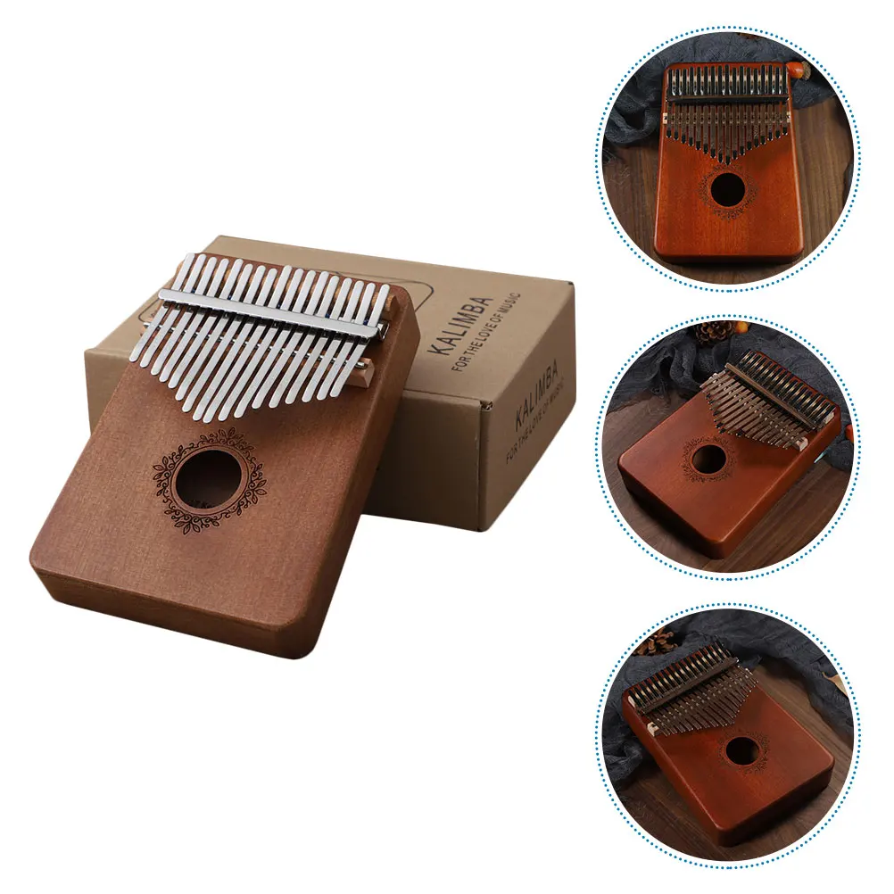

1Pc Durable Wooden Finger Piano 17 Tone Beginner Instrument For Music Enthusiasts
