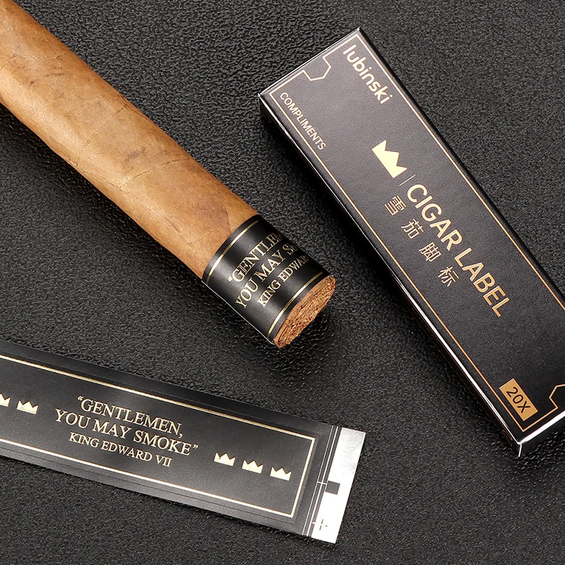 Cigar Label Self-Adhesive Band Replacement Sticker, Suitable For Cigar Enthusiasts And Diy Personalized Cigar Decorations