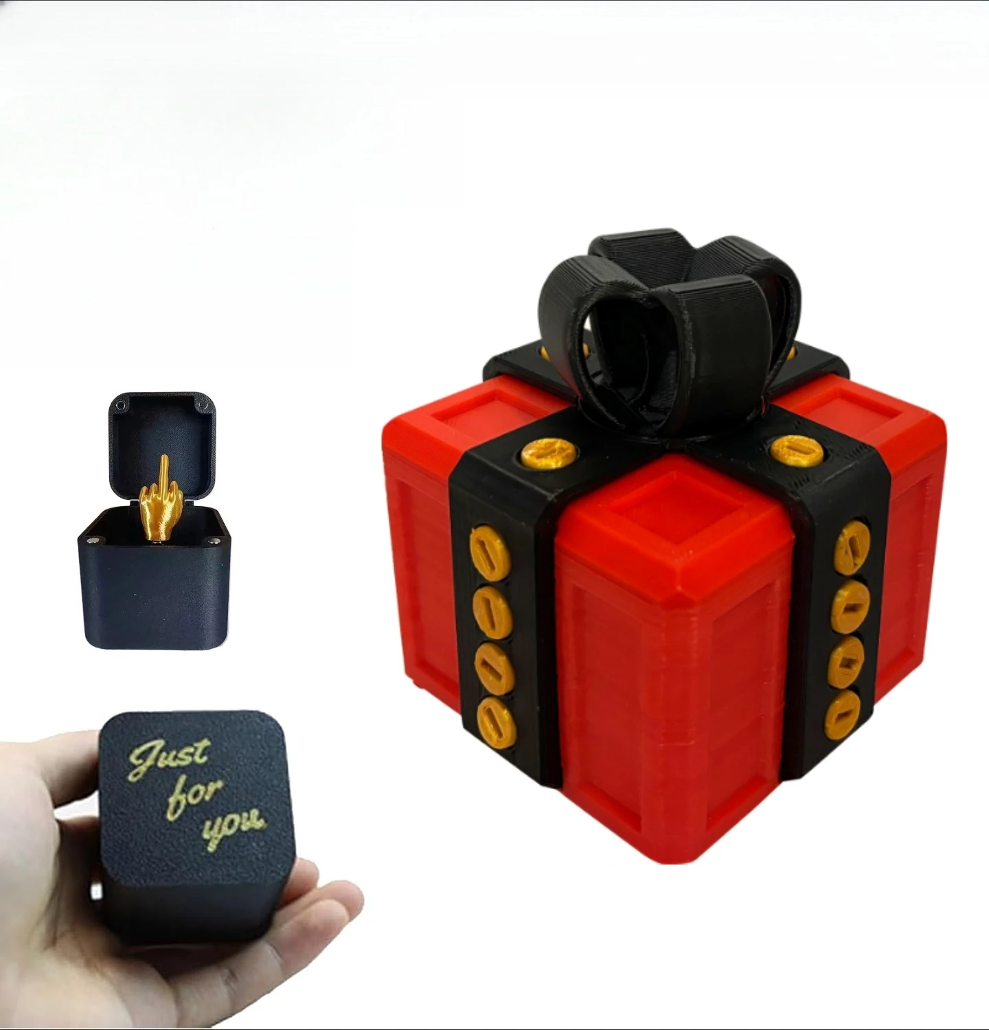 هدايا مضحكة للرجال، هدايا عيد الميلاد على شكل فيل أبيض للبالغين، صندوق هدايا مزحة مكتبي لعيد الميلاد، هدية ملتوي واسعة #2