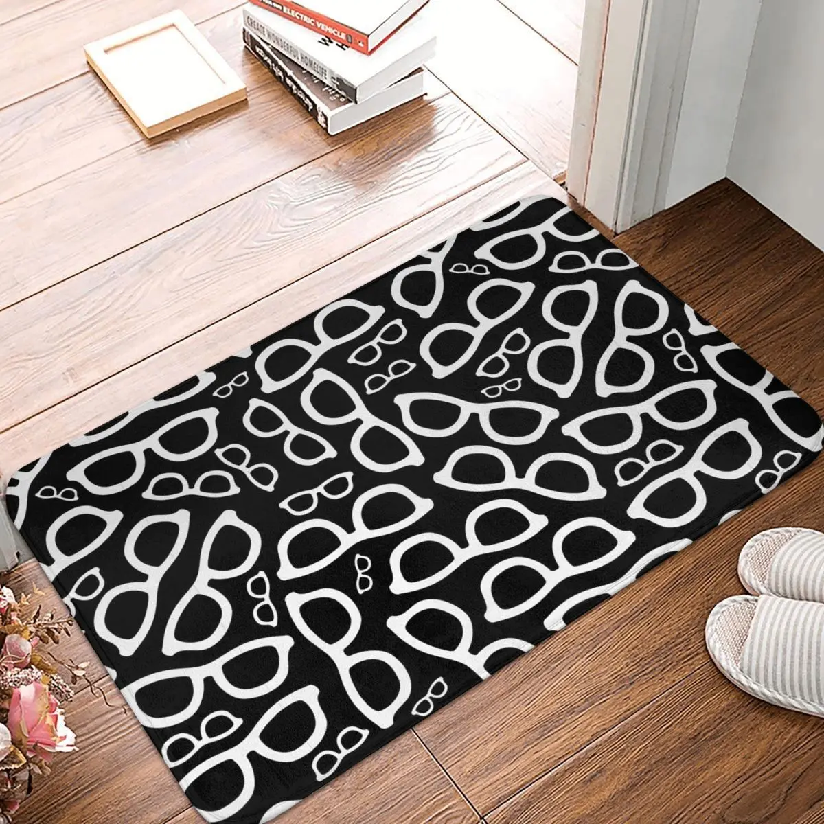 Bedroom Mat Smart Glasses Pattern Doormat Living Room Carpet Entrance Door Rug Home Decor