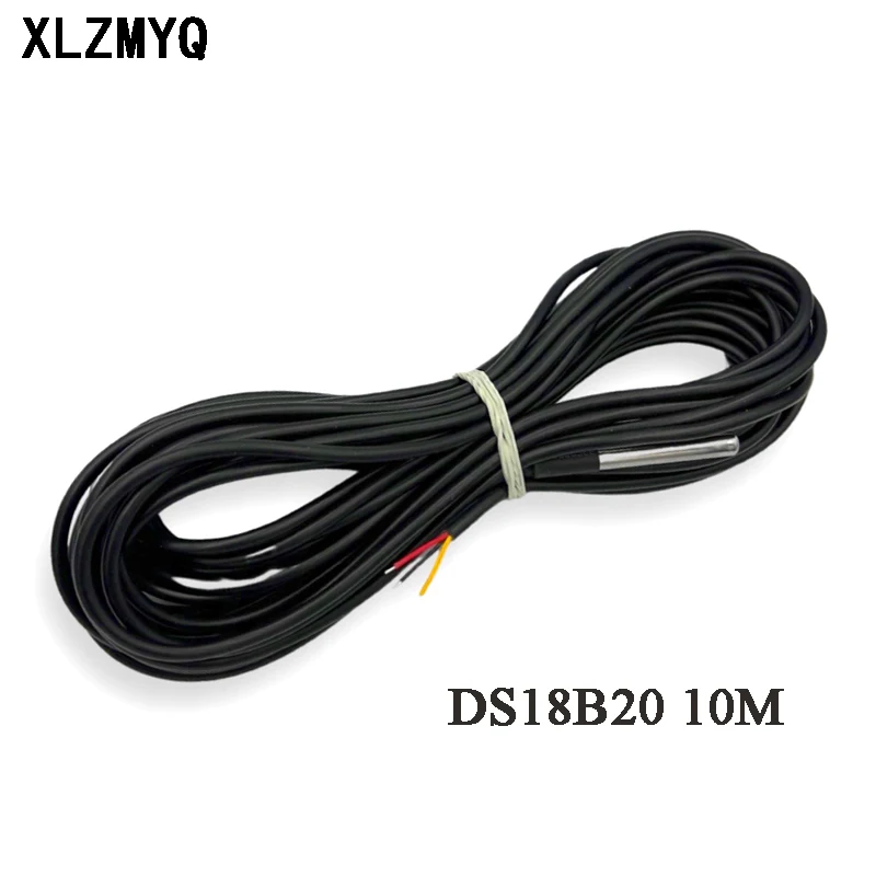 DS18B20 10M Waterproof Digital Temperature Temp Sensor Cable Probe 18b20 10 Meter Cable Probe Temperature Sensors