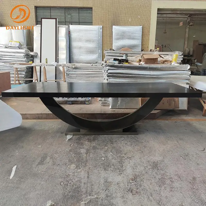 custom.Italian Green Marble Dining Room 4 6 Seater Set Chairs Table Luxury Modern Elegant Decoration Home Hotel Restaurant Dinin