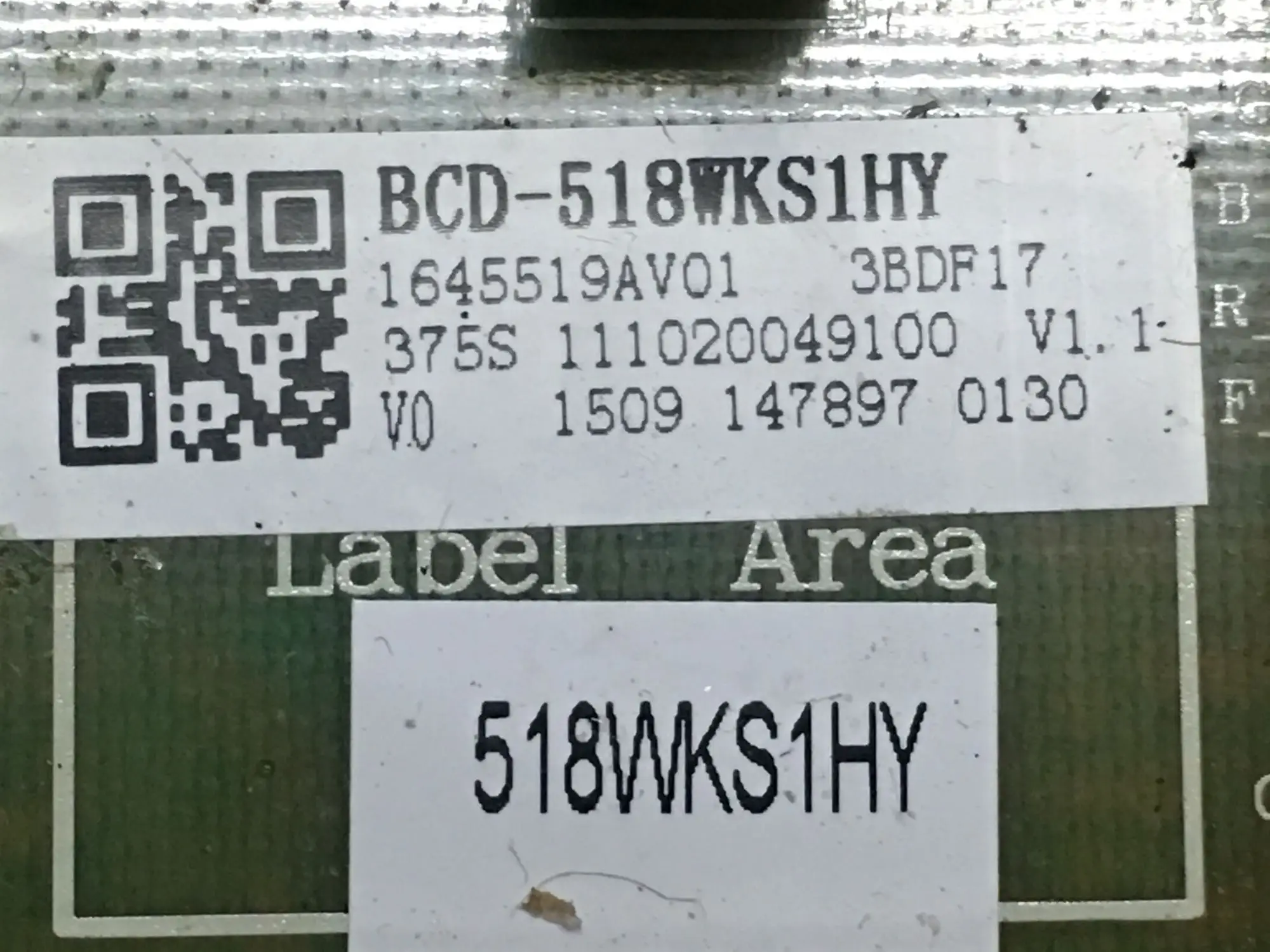 للثلاجة اللوحة الأم لوحة الكمبيوتر BCD-518WKS1HY BCD-630WXS BCD-630WT 1629343   جزء الثلاجة
