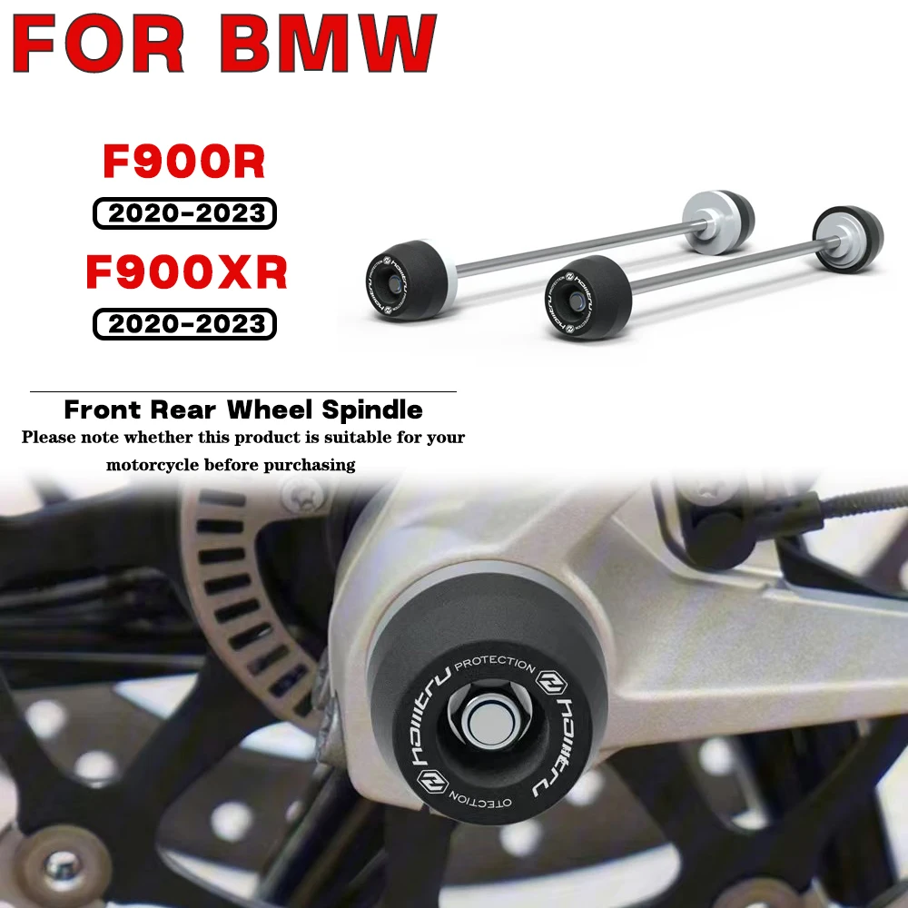 For BMW F900R SE F900XR TE 2020 2021 2022 2023 Motorcycle Front Rear Wheel Spindle Crash landing Protection