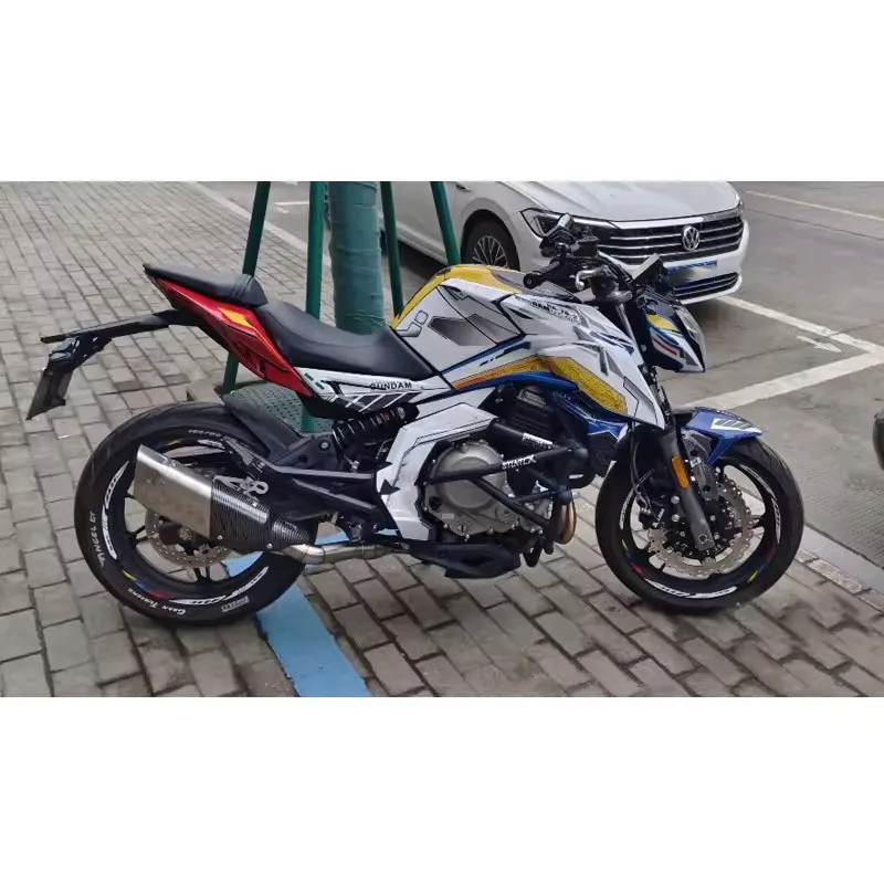 CFmoto NK 400 650 NK400 NK650 エスケープ バイク用 エキゾースト ミッドリンクパイプ 51MM スリップオン ブラック/シルバー/ブルー マフラーチップ付き