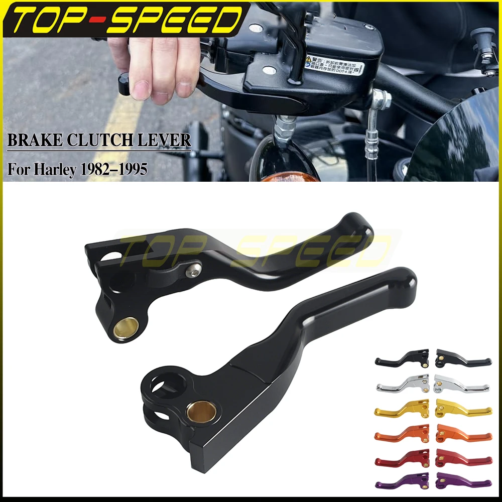 

CNC Aluminum Brake Clutch Lever ‌Motorcycle Handlebar Brake Clutch Levers Kit For 1982-1995 HARLEY FLHR FXDB FXLR FXWG FXEF FXRD