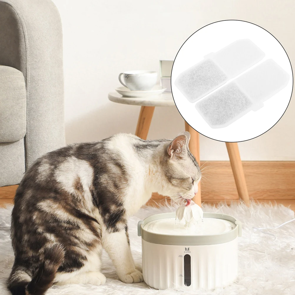 

8pcs Pet Water Fountain Filter Cotton for Cat Dog Tank Dispenser Bowl Safe Material Remove Impurities Odors Pet Supplies
