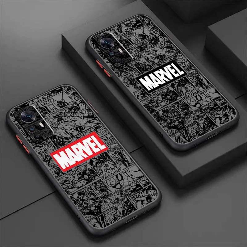 شعار Marvel Spider Man لـ Xiaomi 14T 13T 13 12T 12 12S 11T 11 11i 10 10T Ultra Pro Lite حافظة هاتف شفافة بلوري #3