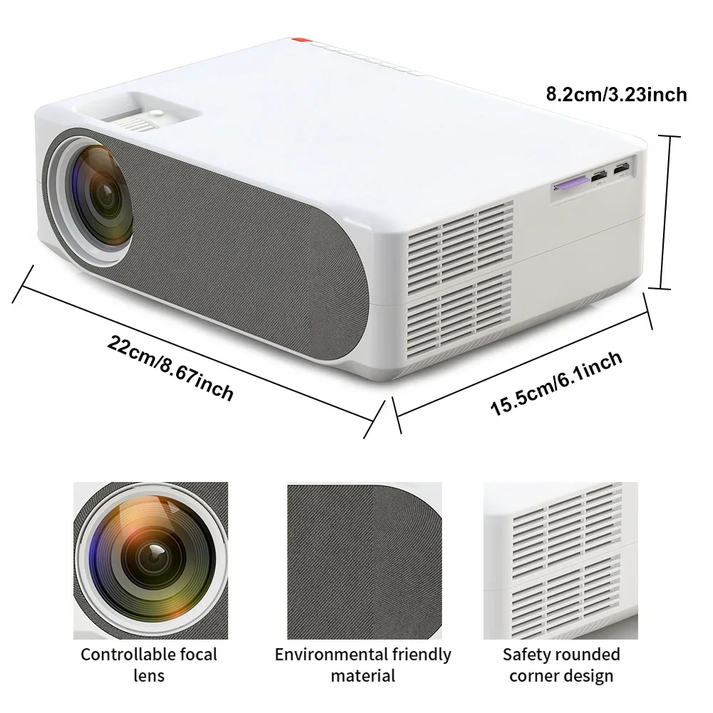 2025 Direct Home Theater 1080P Cinema Projector 4k Multimedia Proyector Smart Beamer Outdoor Business Projectors LED Full