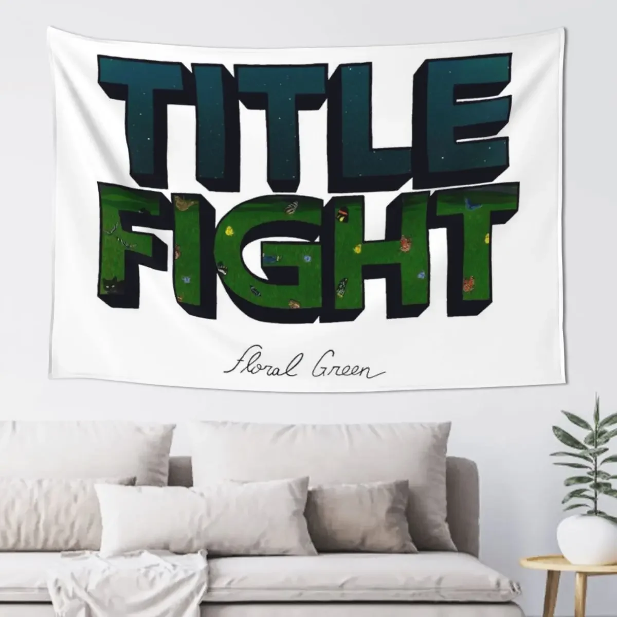 

Floral Green Tapestry Bedrooms Decorations Custom Carpet On The Wall Tapestry
