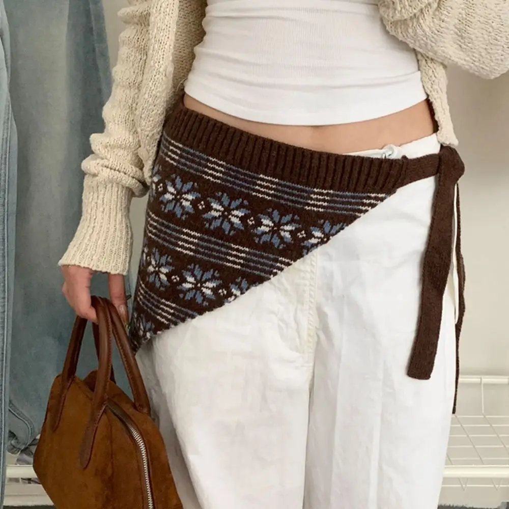 

Ретро богемный тюрбан, вязаный треугольный головной платок, теплый винтажный фартук, шаль, пояс, хип-шарф, пикантные девушки