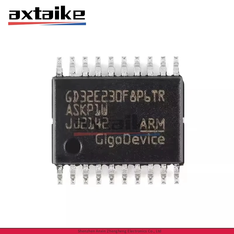 5PCS GD32E230F8P6TR TSSOP-20 GD32E230F8P6 SMD 1.8V to 3.6V ARM Cortex-M23 32-bit MCU IC