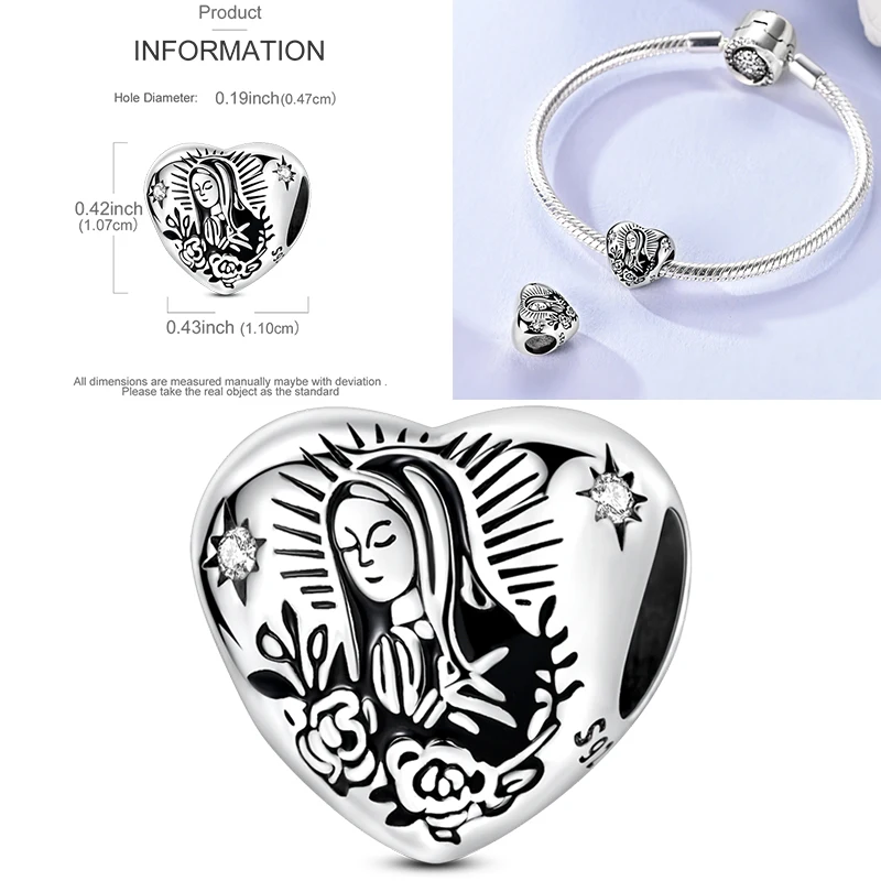 925 Sterling Silber Charm Herz Elefant Baum Reise-Perlenanhänger Passend für Europäische Armbänder DIY Damenschmuck Geschenk 2026 – Detail 34