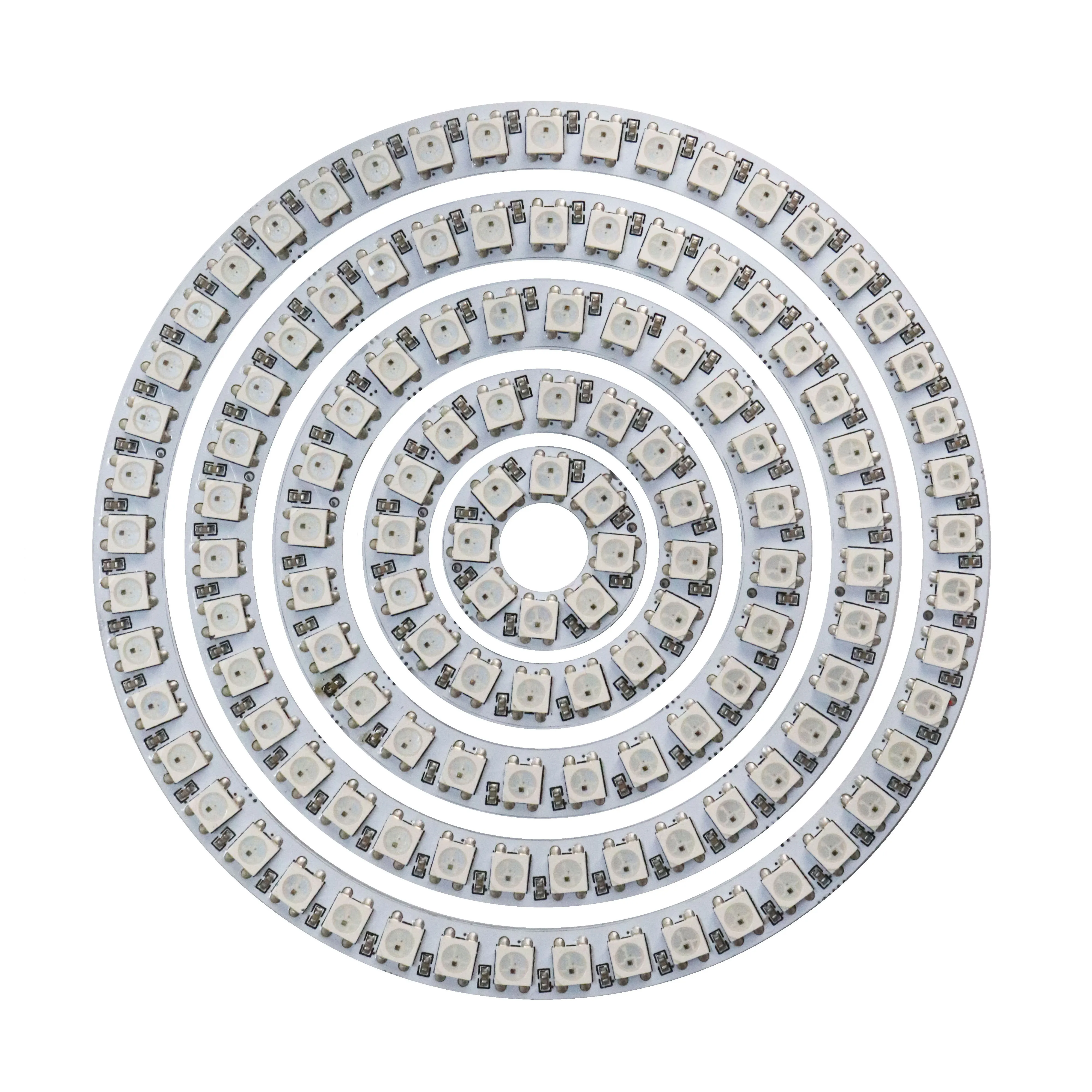 Anneau de pixels LED WS2812B adressable, 8, 16, 24, 35, 45LED, 5050 RVB, anneau de diode, document IC, LED intégrée