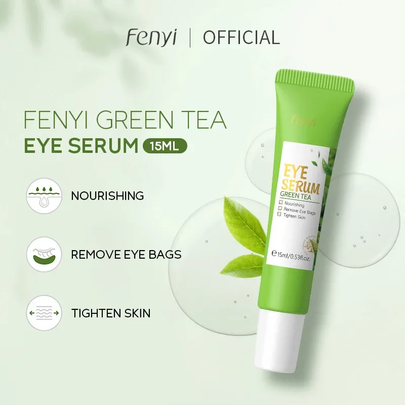 

Fenyi Green Tea Eye Roller Eye Serum Hydrating Moisturizing Eye Bags Essence Skin Care Cream Women's Korean Cosmetic 15ml
