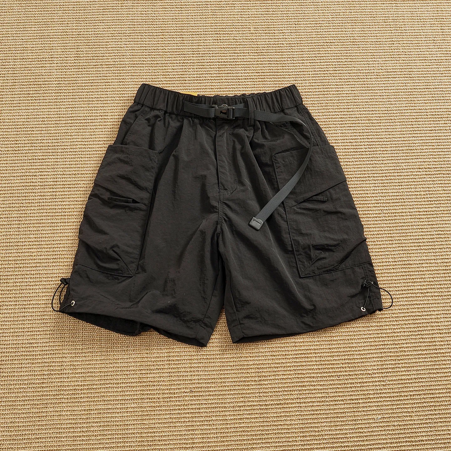 Summer men's quick-drying cargo shorts, breathable multi-pocket trendy loose straight pants