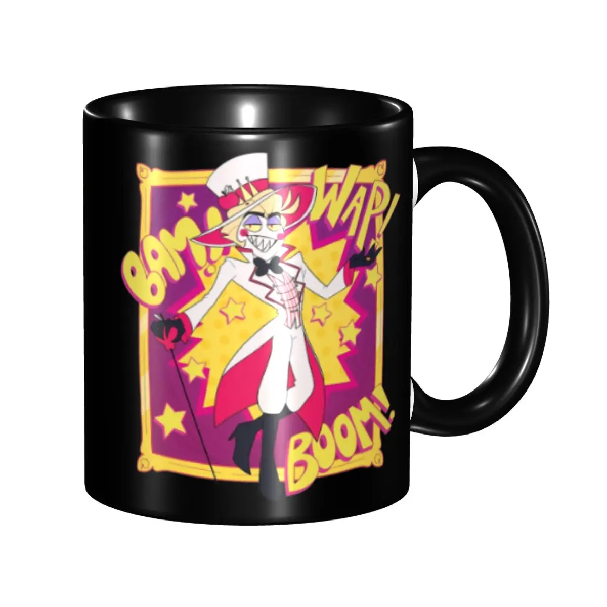 

Hazbines Hoteles Alastor Vox 2 Coffee Mugs Funny Black Comedy Black Comedy Tea Cups Gift For Woman Man